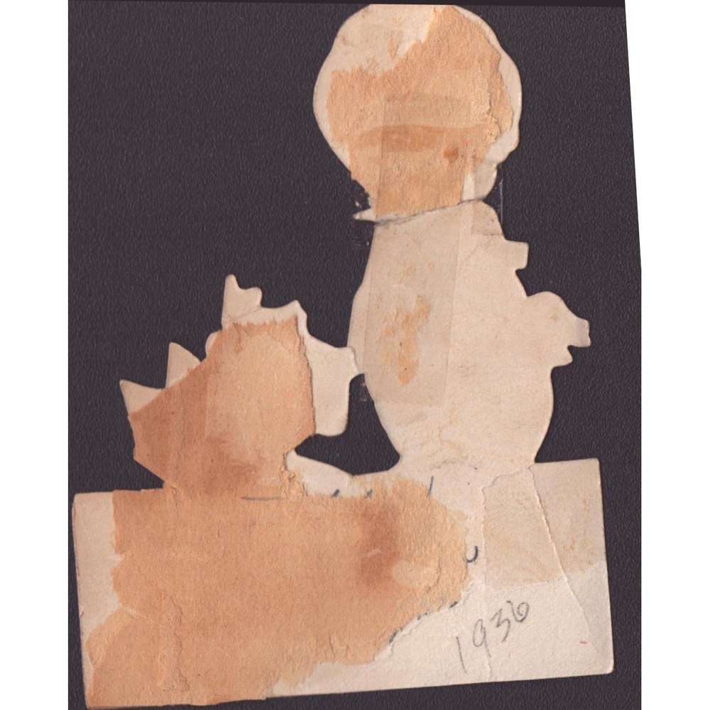 Vintage 1936 Die Cut Valentine Card Boy and Dog You're My Valentine Ephemera - Picture 2 of 2